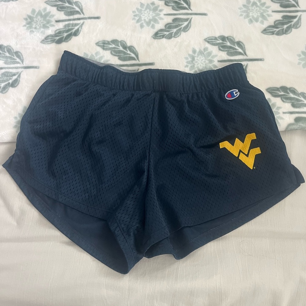 Champion Women's WVU Navy Athletic Shorts